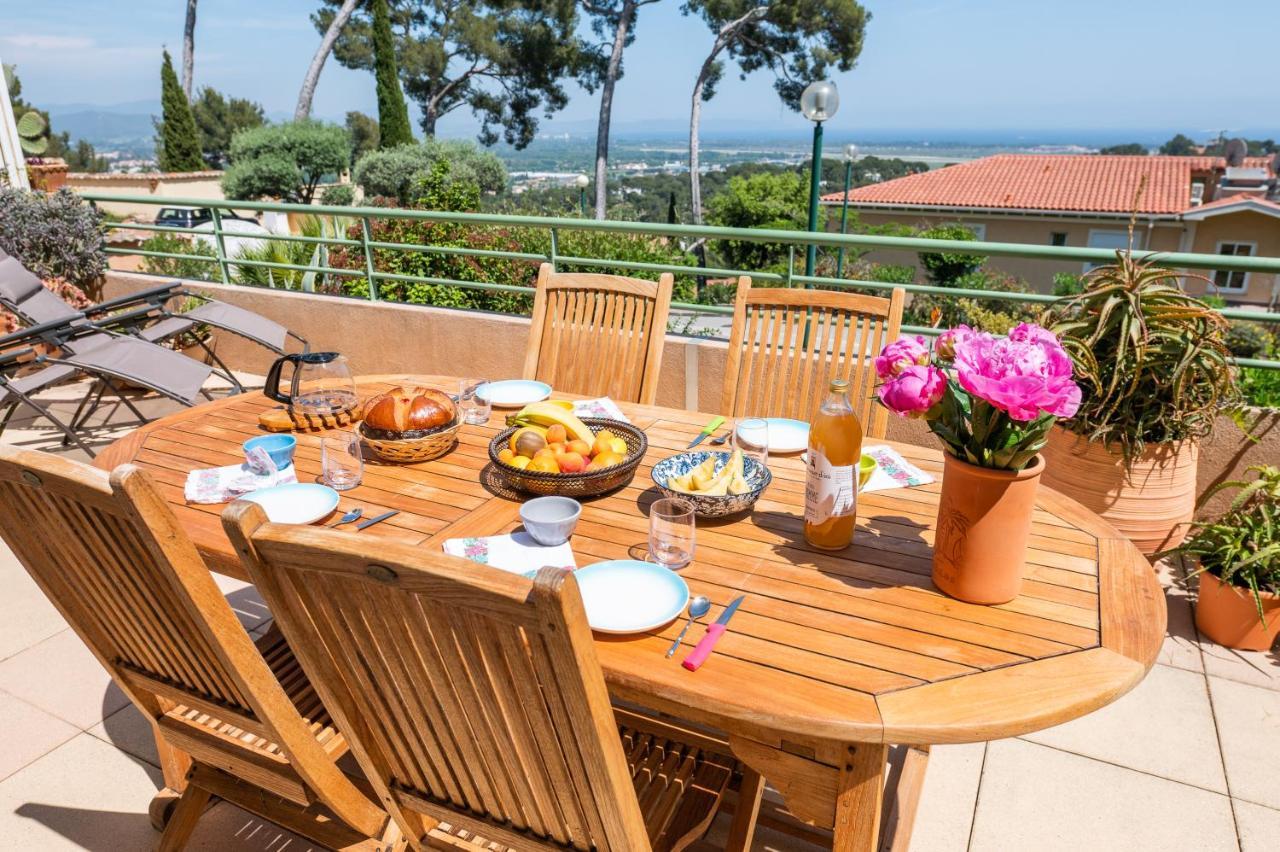 La Cle Vue Mer, Clim, Terrasse, Parking A Hyères Buitenkant foto