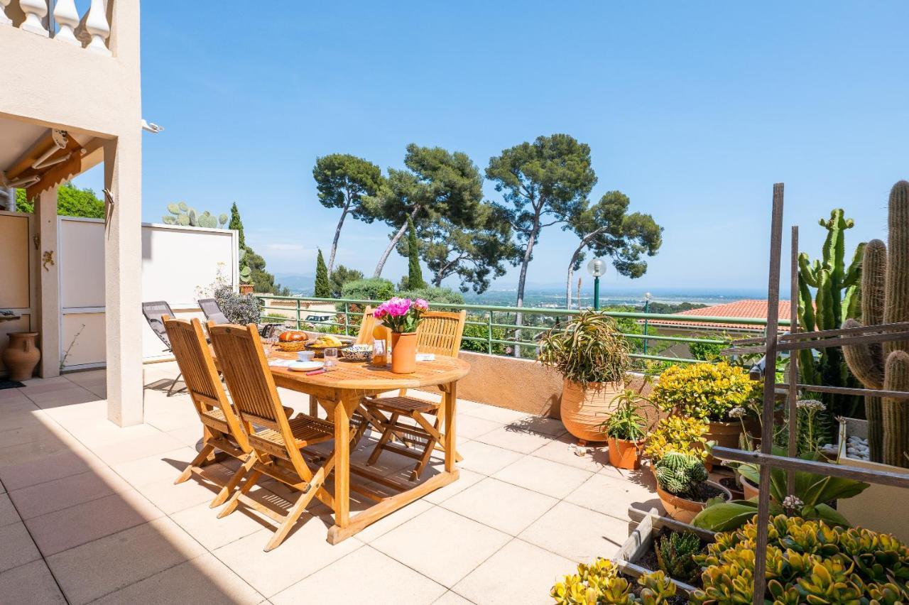 La Cle Vue Mer, Clim, Terrasse, Parking A Hyères Buitenkant foto